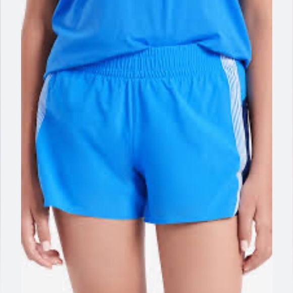 Athleta get in the game lined blue shorts girls size XXL(16) - Picture 1 of 9